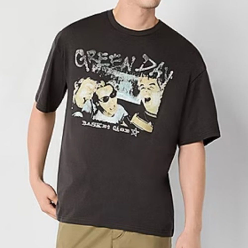 Arizona Green Day Cropped Boxy Fit Short Sleeve Graphic T-Shirt A